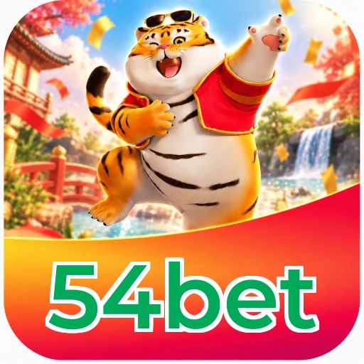 Interface da plataforma 54bet mostrando slots populares e bônus de boas-vindas
